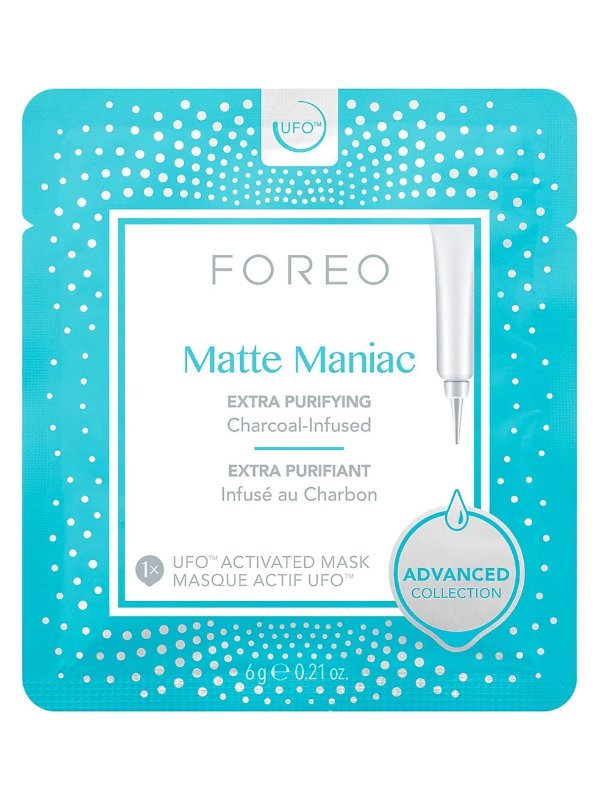 Matte Manic Extra Purifying Charcoal-Infused 6-Piece Sheet Mask Set
