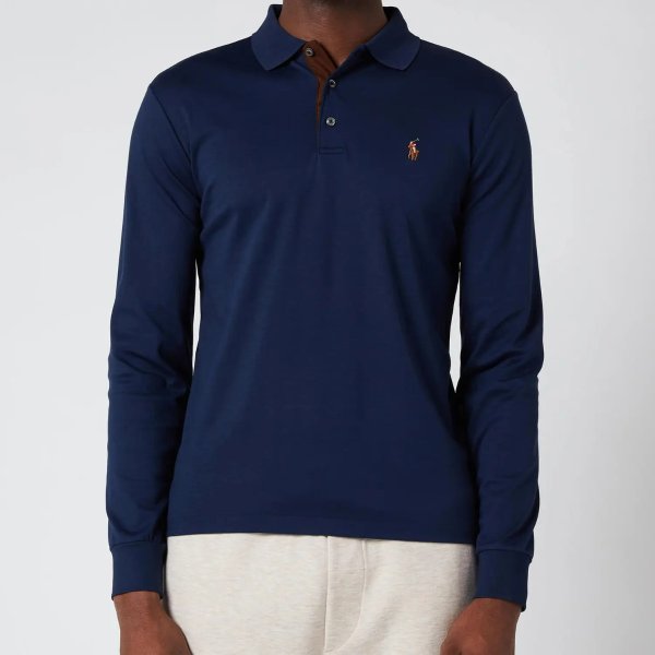 Polo Ralph Lauren 男式联锁长袖 Polo 衫