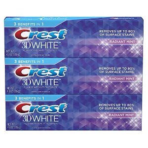 Crest Toothpaste 3D White Luxe Glamorous White, 4.8oz (Pack of 3)
