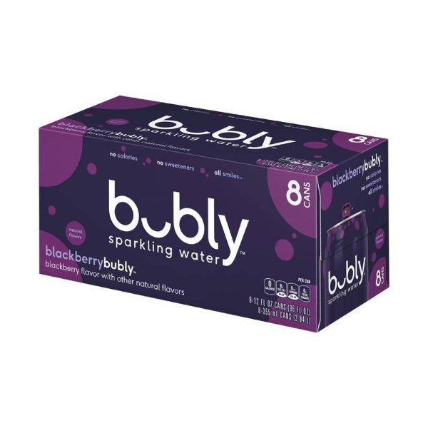 bubly Blackberry Sparkling Water - 8pk/12 fl oz Cans