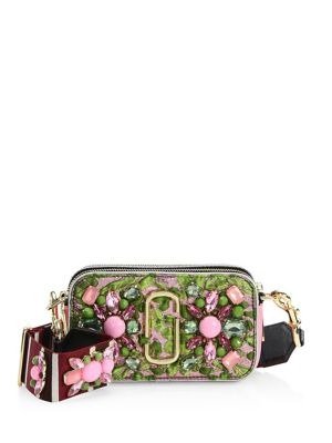 Snapshot Floral Embellished Camera Bag