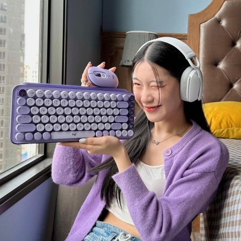 4折起！香芋紫机械键盘£64Logitech 罗技必买推荐 - 人体工学鼠标, 超萌打字机键盘