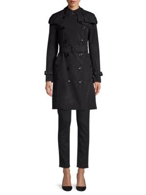 - Kensington Hooded Double-Breasted Trench Coat
