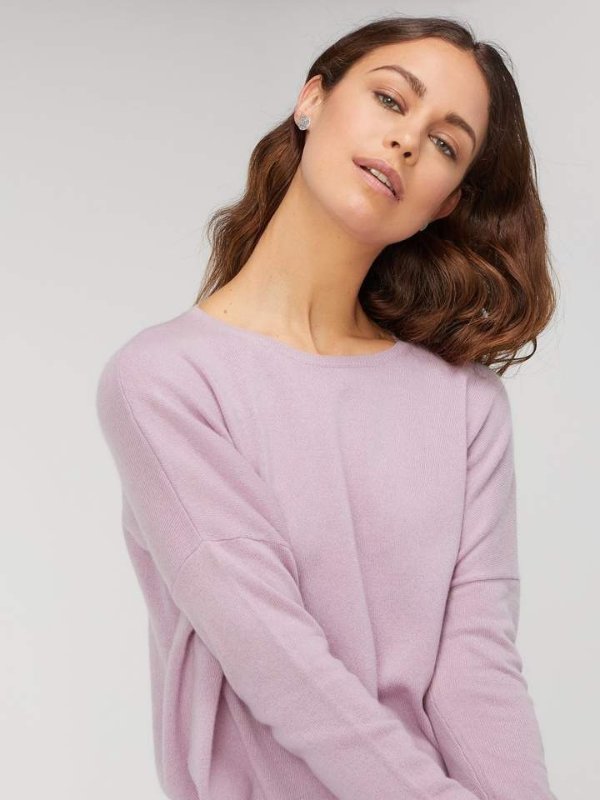 Oversize Crewneck Cashmere Sweater