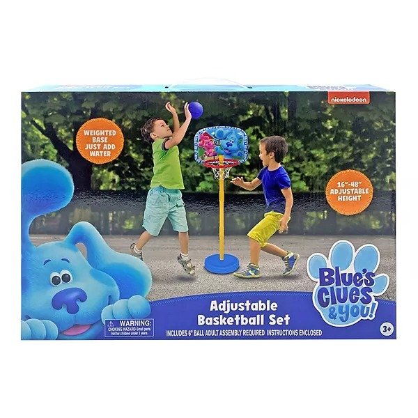 Blue's Clues & You Stand Up Adjustable Basketball Hoop for Kids