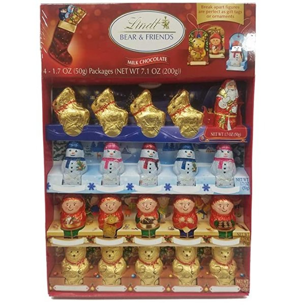 Holiday Milk Chocolate Figures Novelty Pack, Great for Holiday Gifting, 7.1 Ounce