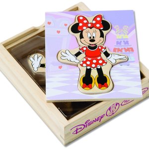 Melissa & Doug Disney Minnie Mouse Mix and Match Dress-Up Wooden Play Set (18 pcs)