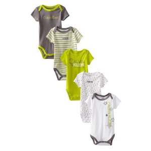  Klein Baby-Boys Newborn 5 Pack Short Sleeve Bodysuit