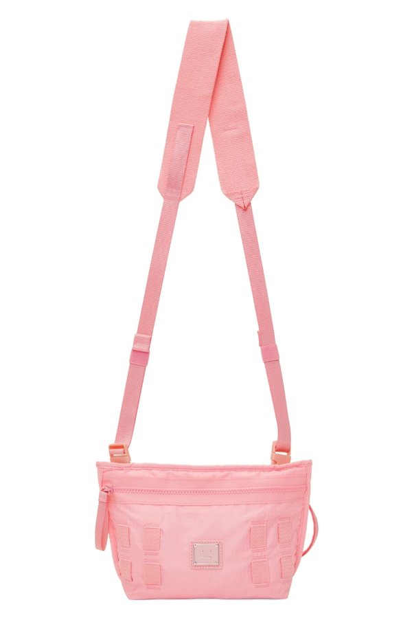 Pink Logo Crossbody Bag