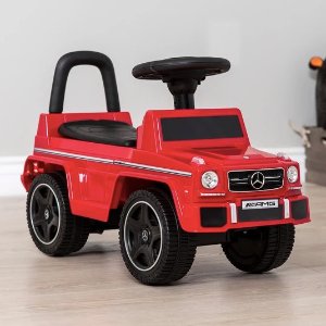 Last Day: Kids Luxury Mercedes G63 Convertible Foot-to-Floor Push Car Ride- On Buggy