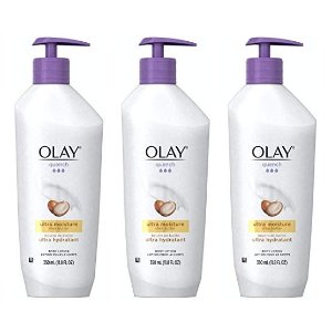 Olay Quench Body Lotion Ultra Moisture with Shea Butter 11.8 oz (Pack of 3)