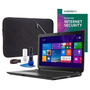 Toshiba C55D-B5102 Laptop, Internet Security Software, Screen Cleaner, Sleeve & Flash Drive Package