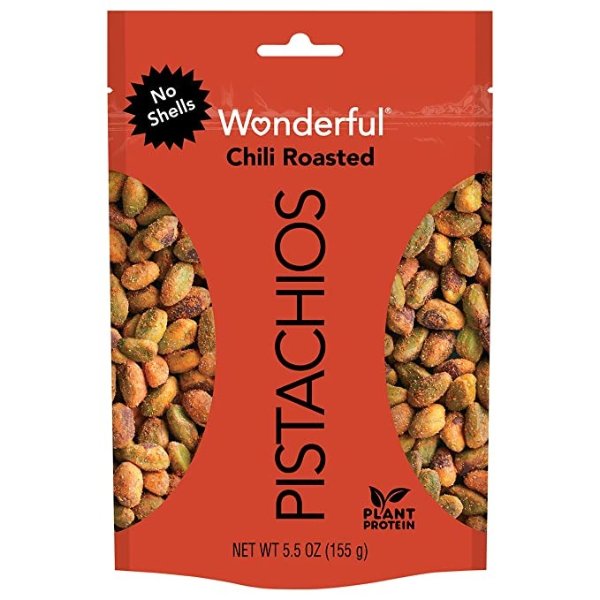 No Shells, Chili Roasted, 5.5 Ounce Resealable Pouch