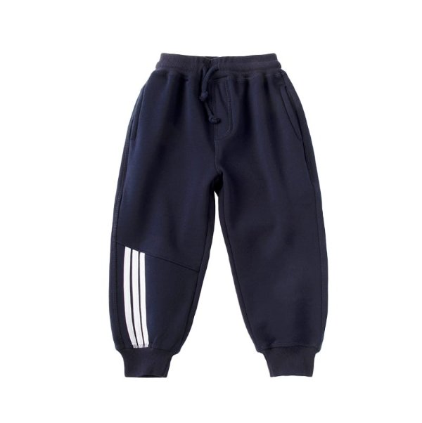 Fall Winter Toddler Kids Sporty Pants – Navy Extra Warm