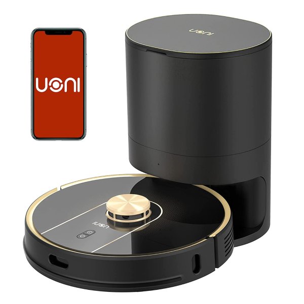 Uoni V980 plus 激光定位自动集尘智能扫拖一体机器人