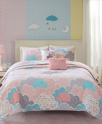 Cloud 4-Pc. Printed Twin/Twin XL Coverlet Set
