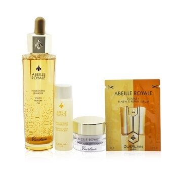 Abeille Royale Age-defying Skincare Set With Youth Watery Oil, Fortifying Lotion, Double R Serum And Day Cream