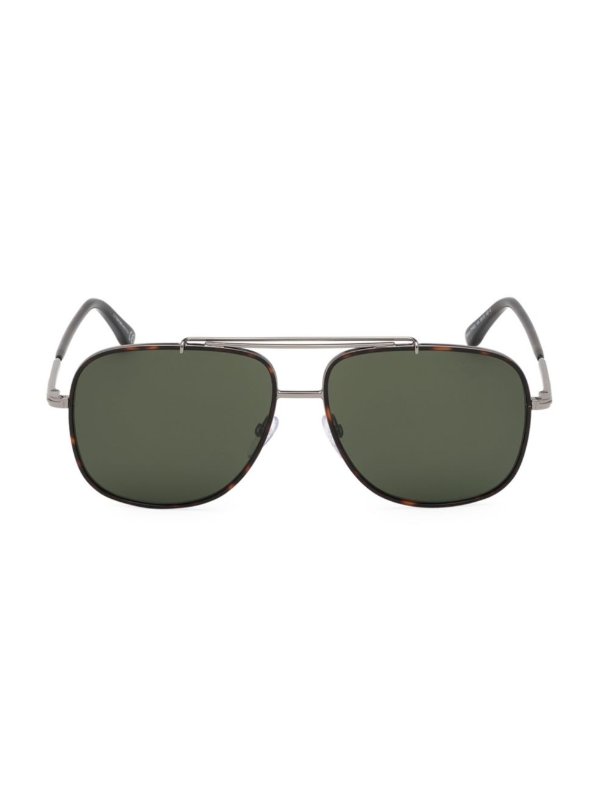 - Benton 58MM Aviator Sunglasses