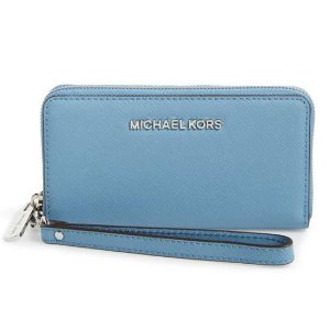 MICHAEL Michael Kors蓝色拉链手包钱包热卖