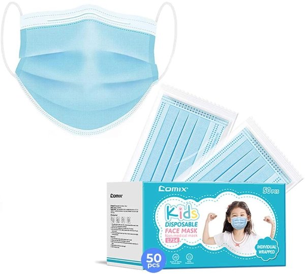 Disposable Kids Face Mask Individually Wrapped