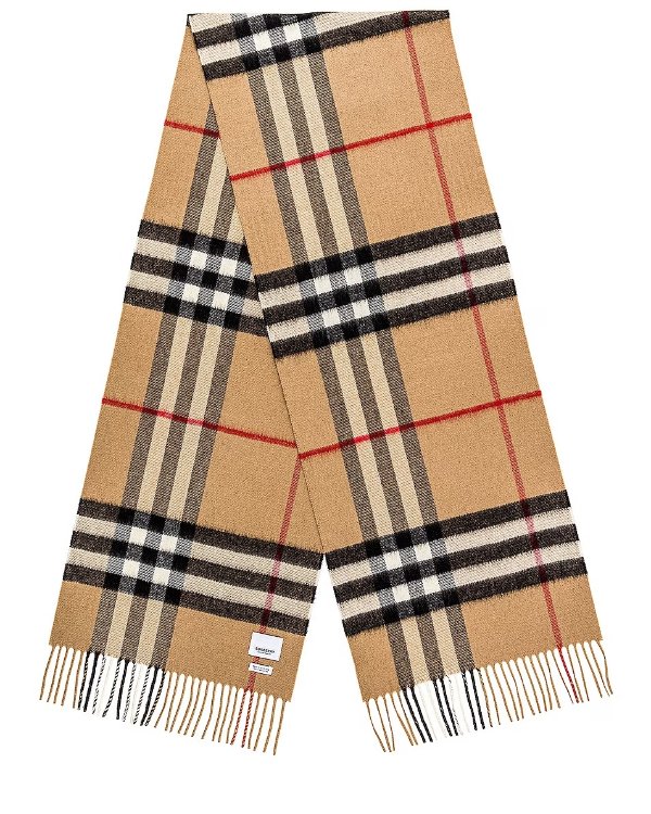 Giant Check Cashmere Scarf