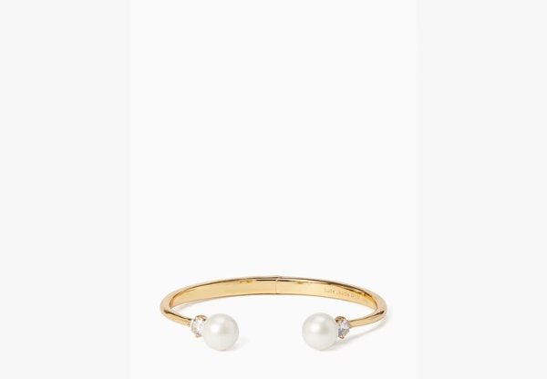 Pearls Of Wisdom Open Hinged Bangle