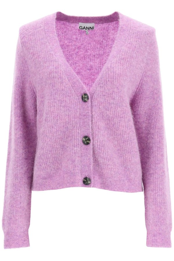 香芋紫羊毛开衫