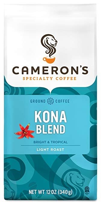 Roasted Ground Coffee Bag, Kona Blend, 12 Ounce