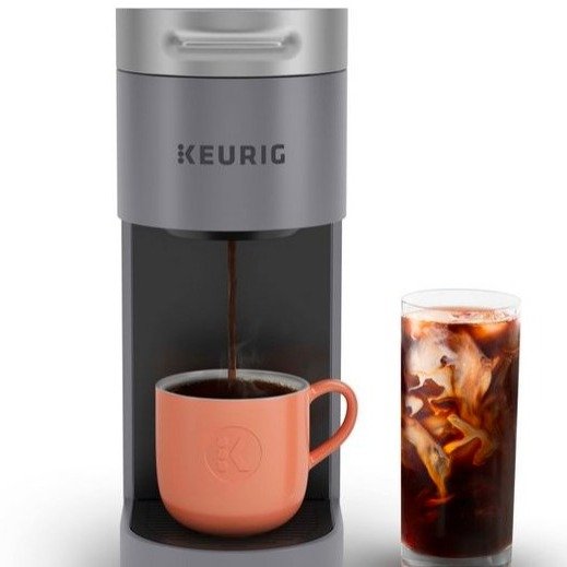 K-Slim + ICED Single-Serve Coffee Maker Gray