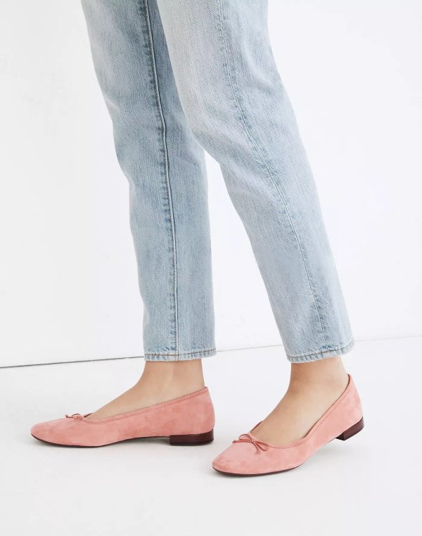 The Adelle Ballet Flat in Suede