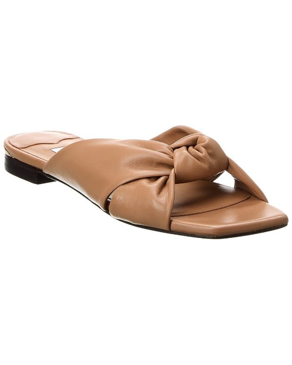 Avenue Leather Sandal / Gilt