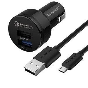 Tronsmart Quick Charge 2.0 30W Dual Ports USB Car Charger