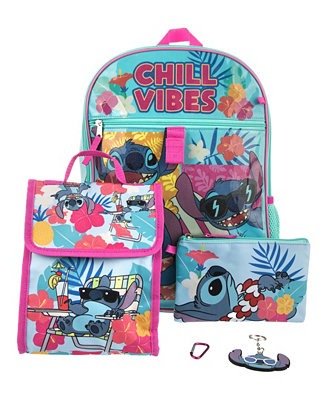 Stitch 5 Piece Backpack Set
