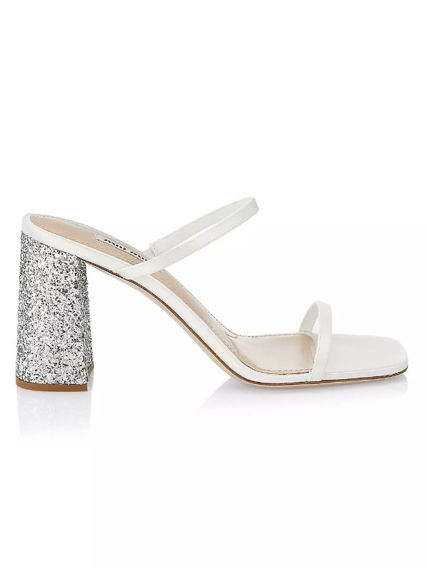 Glitter-Heel Sandals