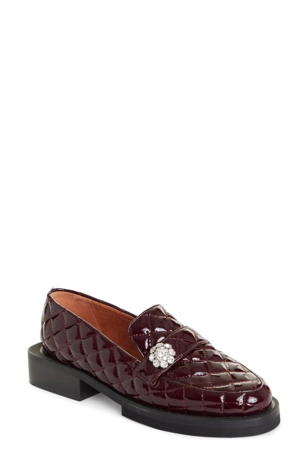 Quilted Patent Loafer