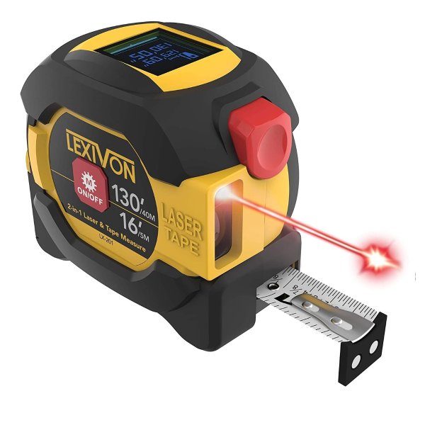 LEXIVON 2 in 1 Digital Laser Tape Measure