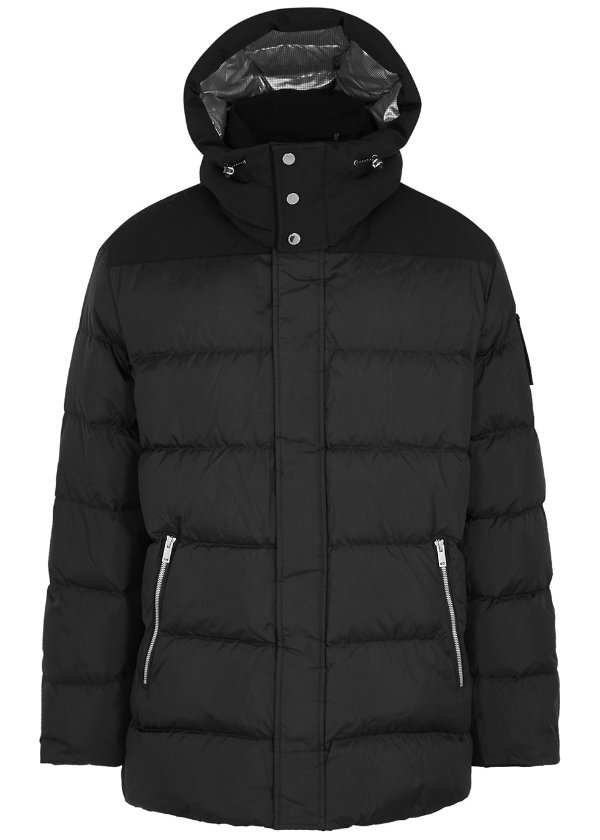 Midgell black quilted shell jacket