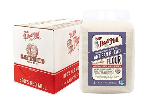 Artisan Bread Flour, 48-ounce (Pack of 4)