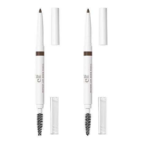 . Cosmetics Instant Lift Brow Pencil 2-Pack, Dual-Ended Precision Brow Pencils For Shaping & Defining Brows, Neutral Brown