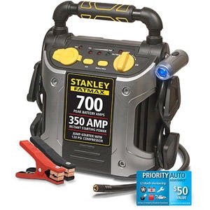 Stanley FatMax 700安培 汽车紧急启动电源带气泵（含一年道路援助会员服务）