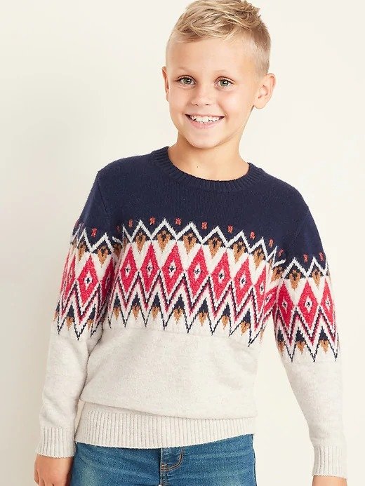 Crew-Neck Sweater for Boys