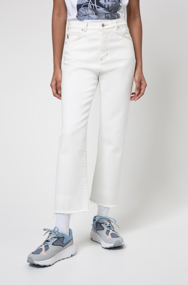 Relaxed-fit jeans in organic-cotton denim with stretch