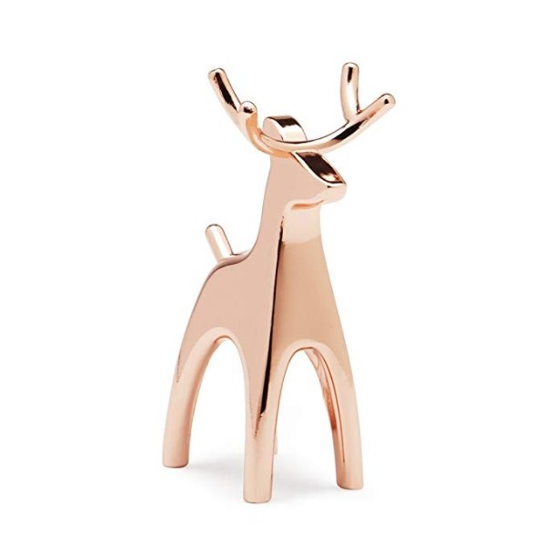 Anigram Reindeer Ring Holder for Jewelry, Copper,