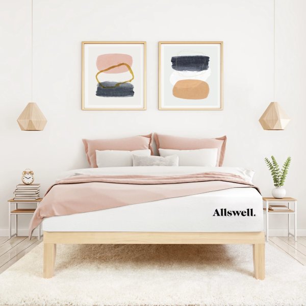 The Allswell X 10” Hybrid of Memory Foam and Coils Mattress With Antimicrobial Treated Cover, Full