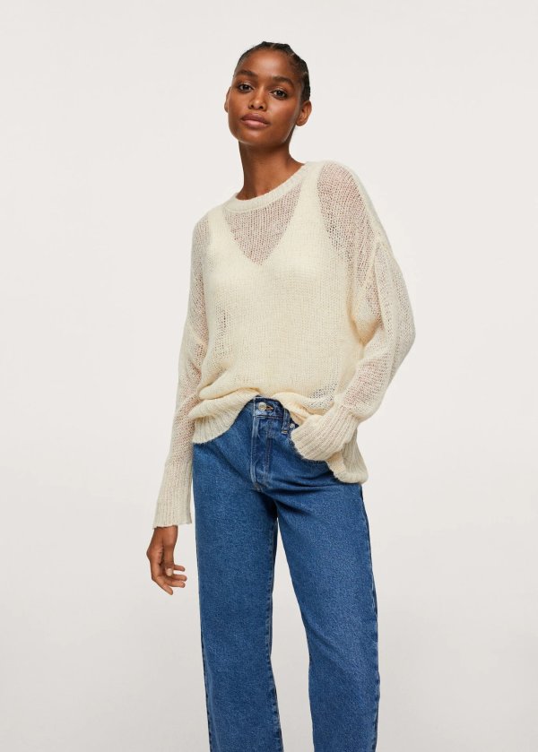 Open-knit sweater - Women | Mango USA