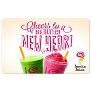 价值$15的Jamba Juice 电子礼卡