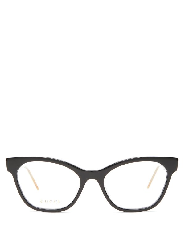 GG-hardware tortoiseshell cat-eye acetate glasses | Gucci | MATCHESFASHION US