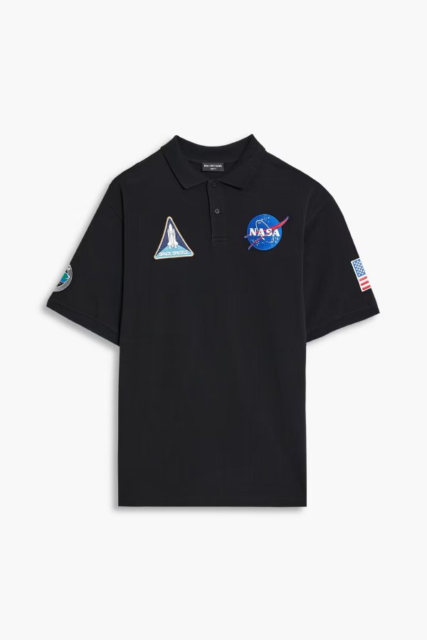 NASA印花Polo衫