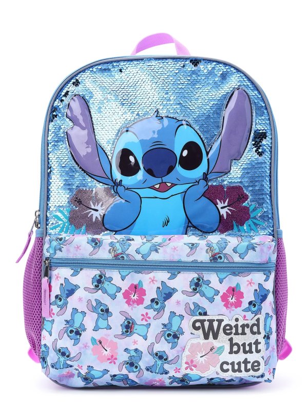 Lilo & Stitch Kids 17" Laptop Backpack, Purple