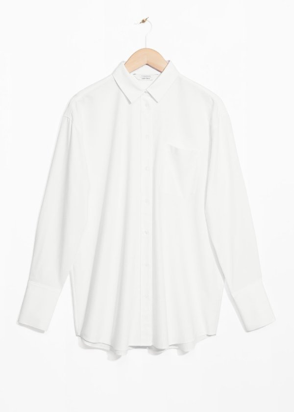 Oversized Button Down Shirt - White - Shirts - & Other Stories GB